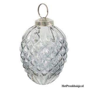 Kerstbal. Grijs. Nr4